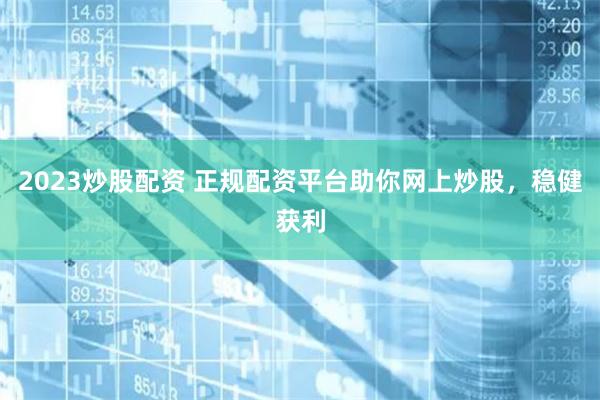 2023炒股配资 正规配资平台助你网上炒股，稳健获利